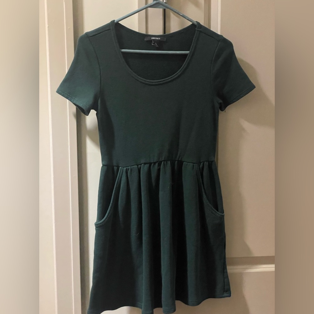 Green Dress with Pockets